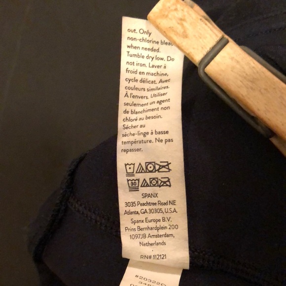 Spanx Black Faux Suede Leggings High Waisted Medium - Picture 11 of 13